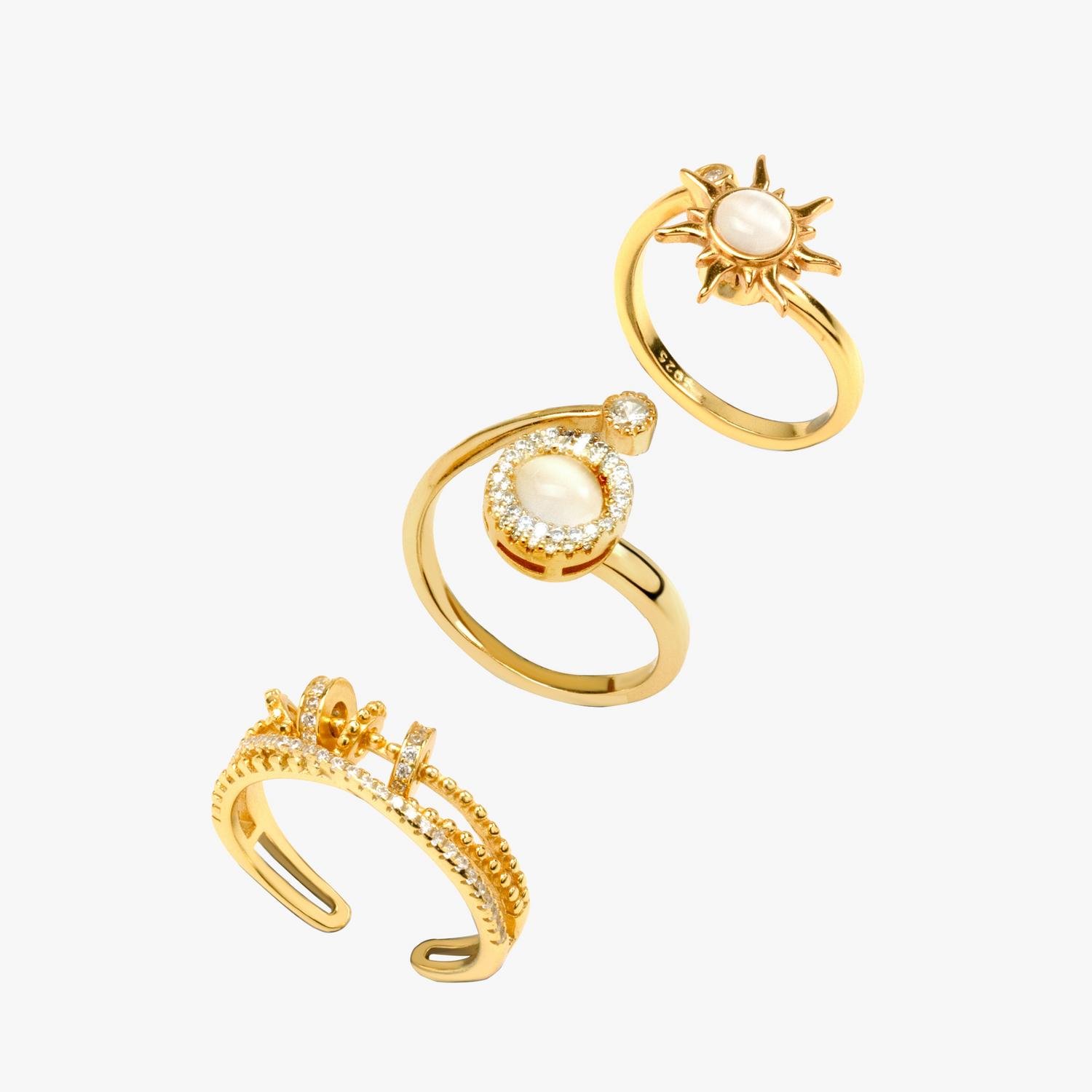 Celestial Clam Ring Bundle