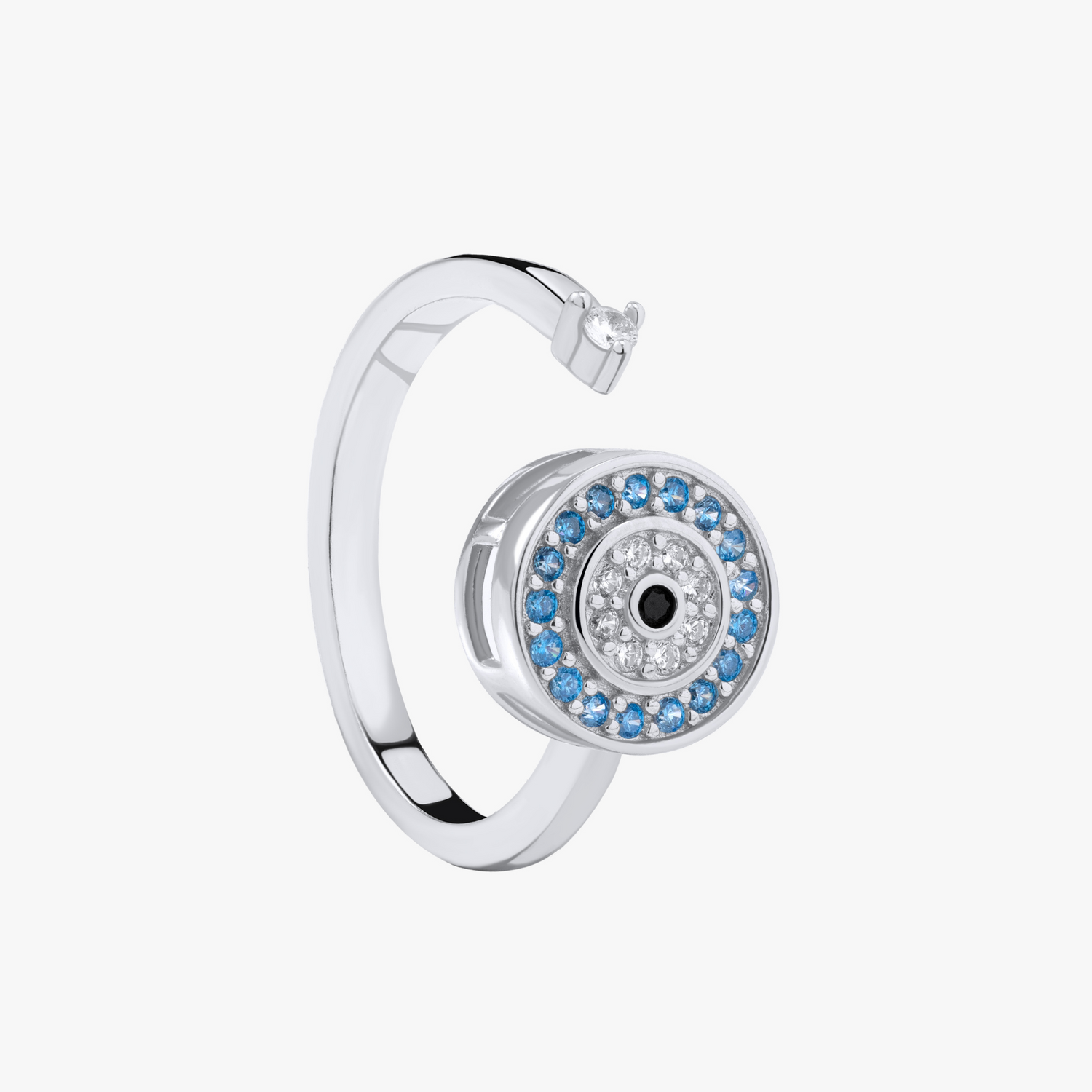Evil Eye Clam Ring