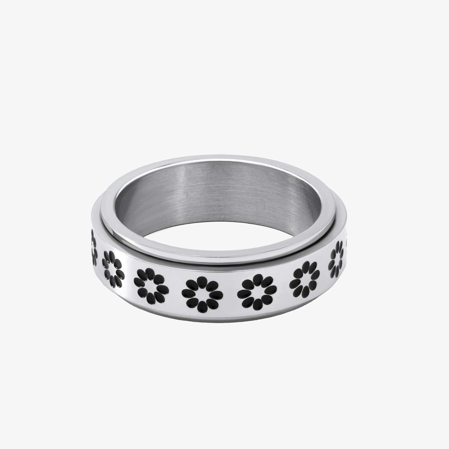 Daisy Anxiety Rotating Clam Ring