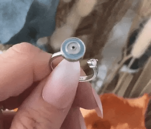Evil Eye Clam Ring