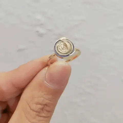 Saturn Spinner Clam Ring